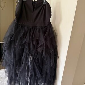 Fashion Nova Black Strapless Dress